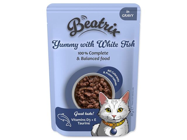 Obrázek produktu Kapsička Beatrix Adult s bílou rybou 85g