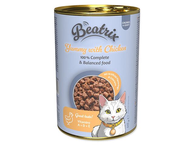 Obrázek produktu Konzerva Beatrix Adult s kuřecím 415g