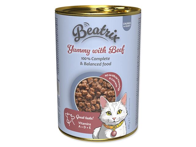 Obrázek produktu Konzerva Beatrix Adult s hovězím 415g