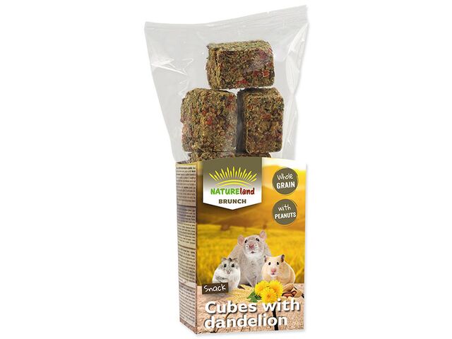Obrázek produktu Pochoutka Nature Land Brunch celozrnné kostky s pampeliškou 90g