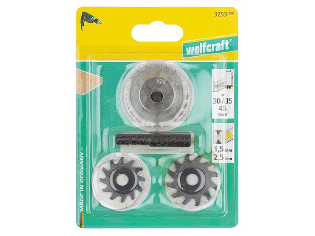 Obrázek produktu Sada fréz pro 3263/64/70 8mm, 3 ks Wolfcraft