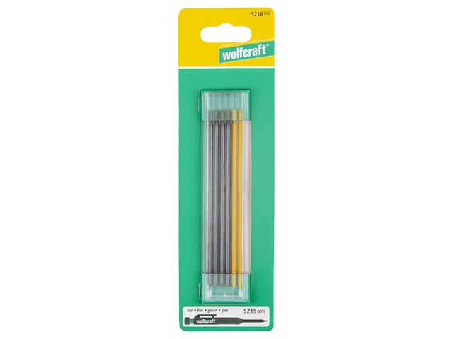 Obrázek produktu Sada náplní do značkovací tužky, průměr 2,8 mm Wolfcraft, 6 ks