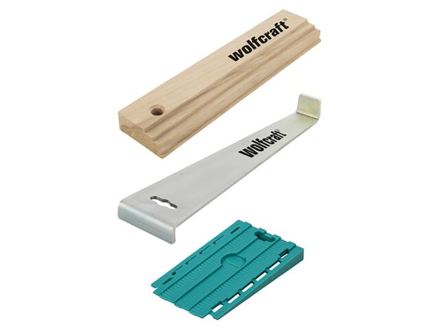 Obrázek produktu Sada pro pokládání podlah - špalík, podložky, táhlo Wolfcraft