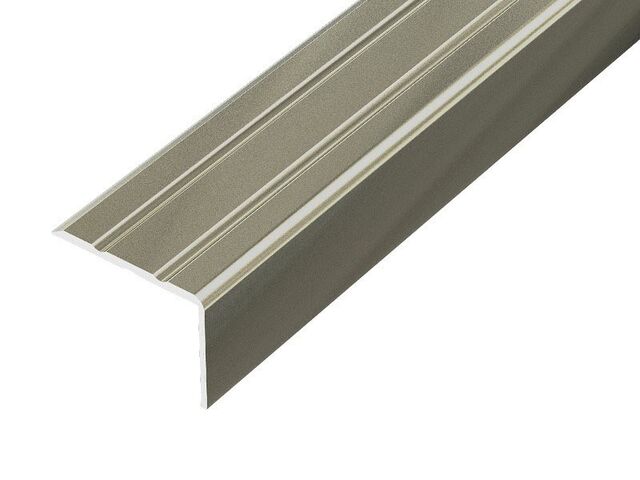 Obrázek produktu Profil schodový, 25x20mm, hliník, Titan, samolepící, 2,7m
