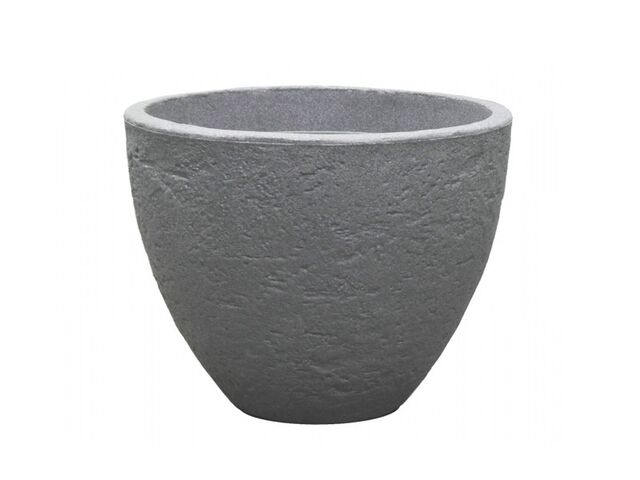 Obrázek produktu Obal na květník STONE plastový pr.50cm v.38cm, tmavě šedá