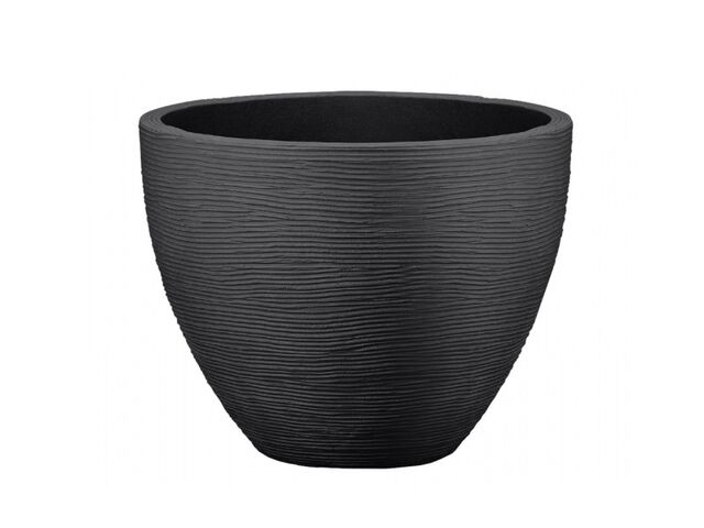 Obrázek produktu Obal na květník TROPEA plastový pr.40cm v.31cm, antracit