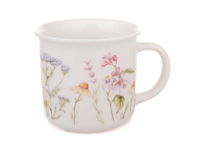 Obrázek produktu Hrnek porcelánový - luční květy, 440 ml, 12/36