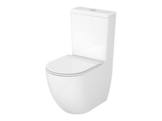WC kombi Remo s vírovým splachováním, sedátko Soft close, bílé