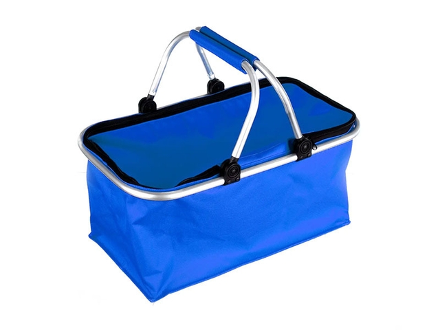 Obrázek produktu Košík kempingový skládací 48 x 24 x 28 cm, modrý