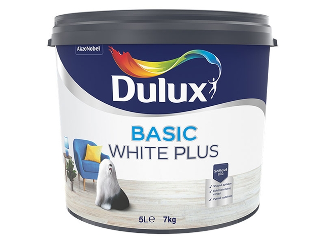 Obrázek produktu Dulux Basic White Plus 5 l