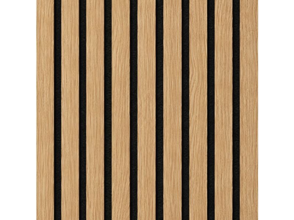 Panel obkladový akustický dub natura, 21x287x2600mm, bal.0,746m2. EAN: 8594187733391