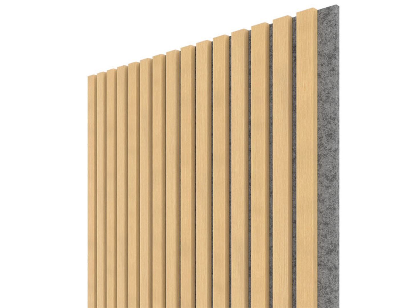 Panel obkladový akustický javor (šedý filc), 21x604x2750mm, bal.1,66m2