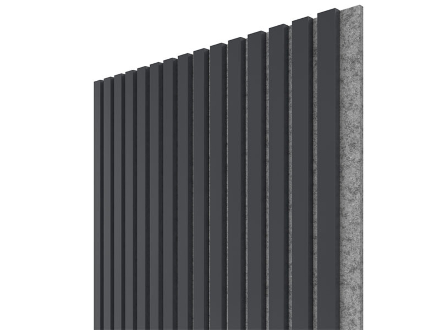 Panel obkladový akustický antracit (šedý filc), 21x604x2750mm, bal.1,66m2