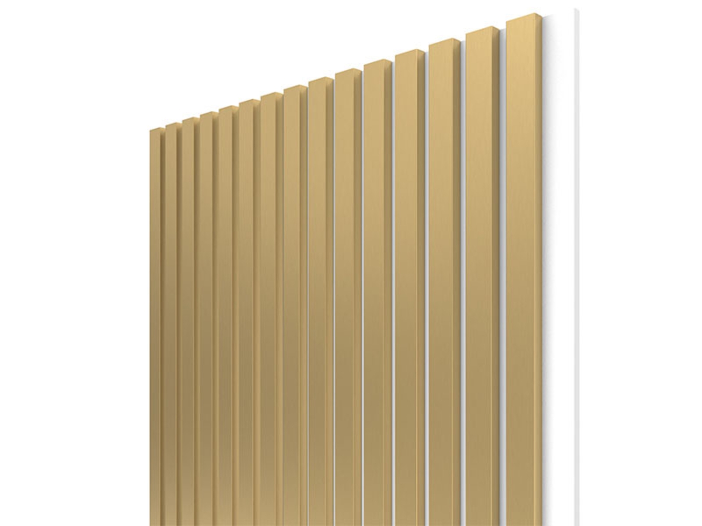 Panel obkladový akustický zlatý (bílý filc), 21x604x2750mm, bal.1,66m2
