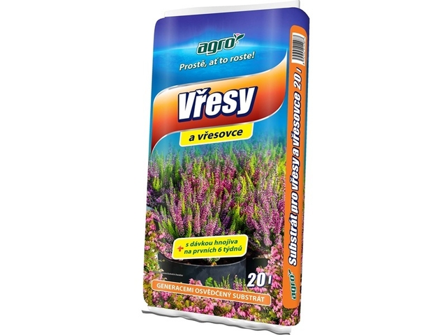 Obrázek produktu Substrát pro vřesy, rododendrony, azalky 20l, Agro