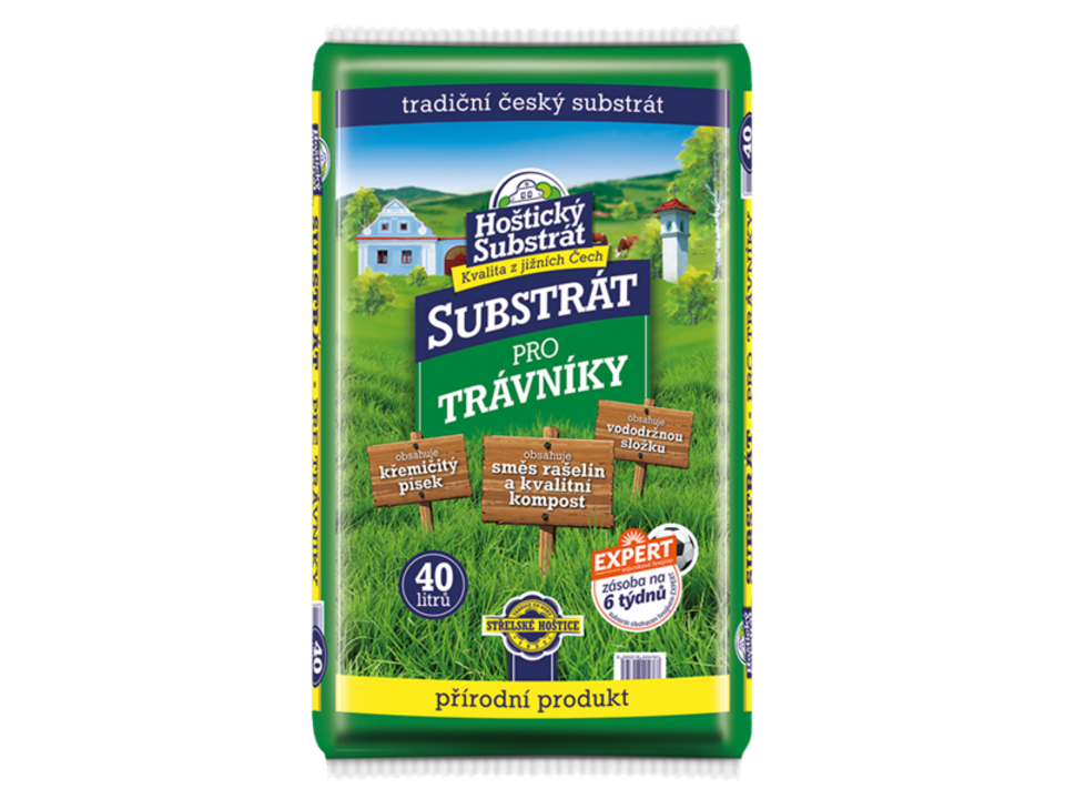 Substrát Hoštický pro trávníky 40 l. EAN: 8595618404767