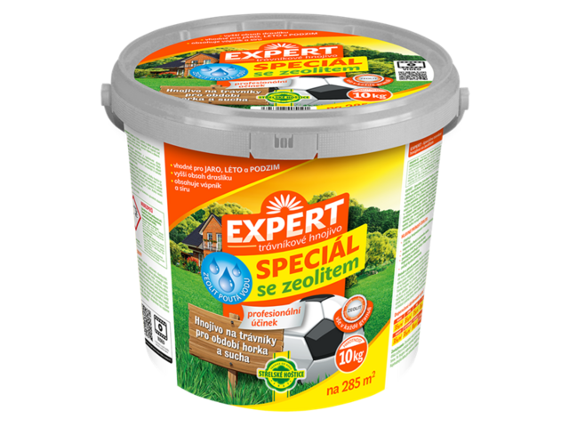 Obrázek produktu Hnojivo Expert trávníkové speciální se zeolitem, kyblík 10 kg