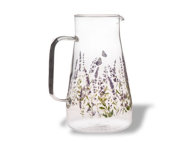 Obrázek produktu Džbán skleněný - levandule, 1450 ml, 1/24