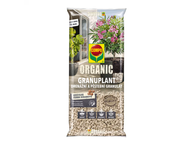 Obrázek produktu Granulát drenážní a pěstební Organic Granuplant 10 l, Compo