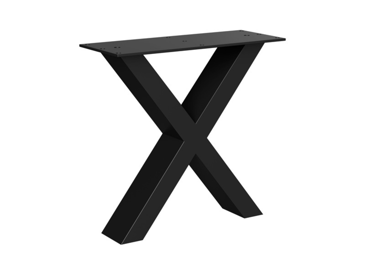 Rám pro stoly X 380 mm, černý