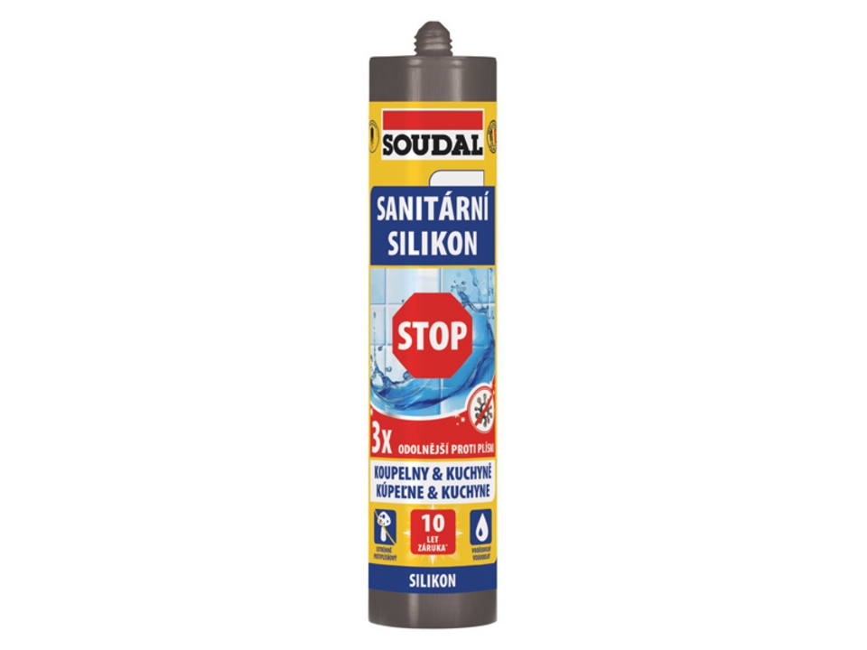 Silikon sanitární STOP bílý 280ml. EAN: 5411183205161
