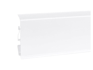 Lišta podlahová EVO70, flexi okraj, PVC Bílá, 21x70x2500mm