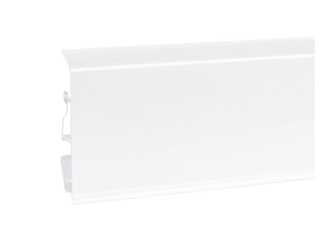 Obrázek produktu Lišta podlahová EVO70, flexi okraj, PVC Bílá, 21x70x2500mm