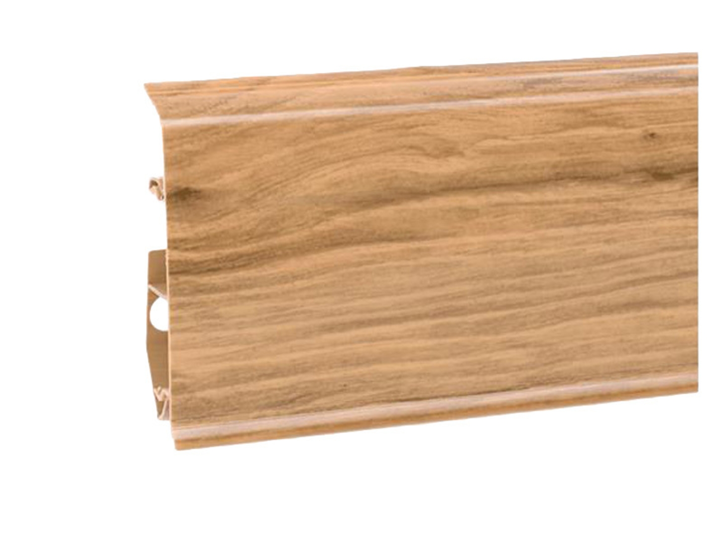 Lišta podlahová EVO70, flexi okraj, PVC Dub exclusive, 21x70x2500mm