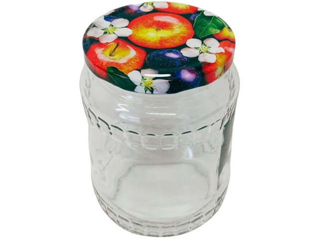Obrázek produktu Sklenice zavařovací TWIST, kulatá, 720 ml+víčko, 82 mm ovoce, 12 ks