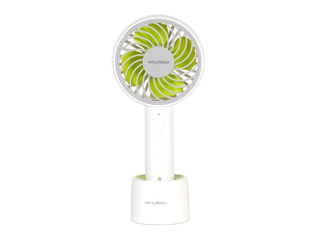 Obrázek produktu Ventilátor nabíjecí osobní, 3 rychlosti, LED osvětlení