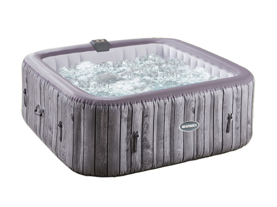 Bazén vířivý MARIMEX AQUAMAR P6002 - laminované PVC šedé dřevo- čtverec pro 4-6 osob. EAN: 8590517101816