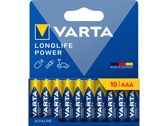Obrázek produktu Baterie Longlife Power 10 AAA (Plastic free Wide blister)