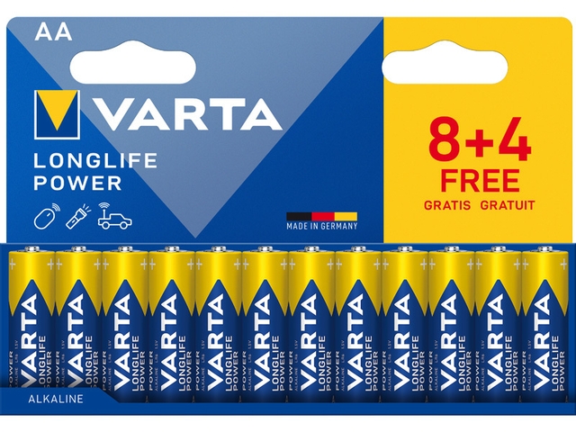 Obrázek produktu Baterie Longlife Power 8+4 AA (Plastic free Double blister)