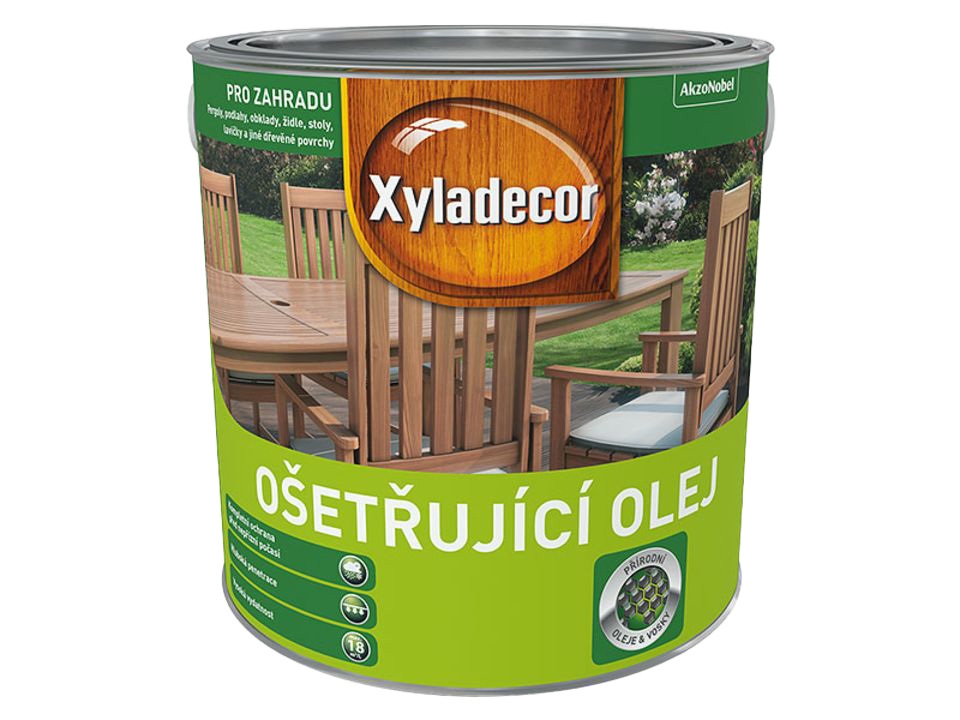 Xyladecor Ošetřující olej, bezbarvý 2,5 L. EAN: 8590627986990