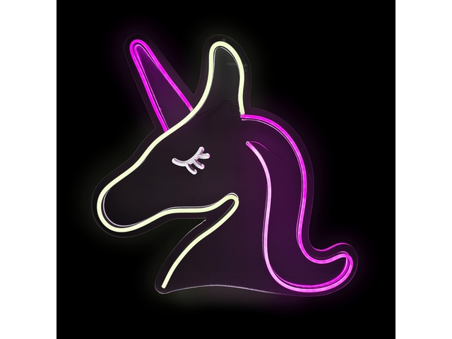 Obrázek produktu Lampa závěsná Neon LED Jednorožec růžovobílý