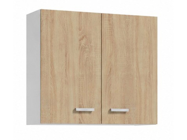 Obrázek produktu Skříňka kuchyňská Eco H 80, horní 2x dvířka, 80x58x31, bílá/dub sonoma