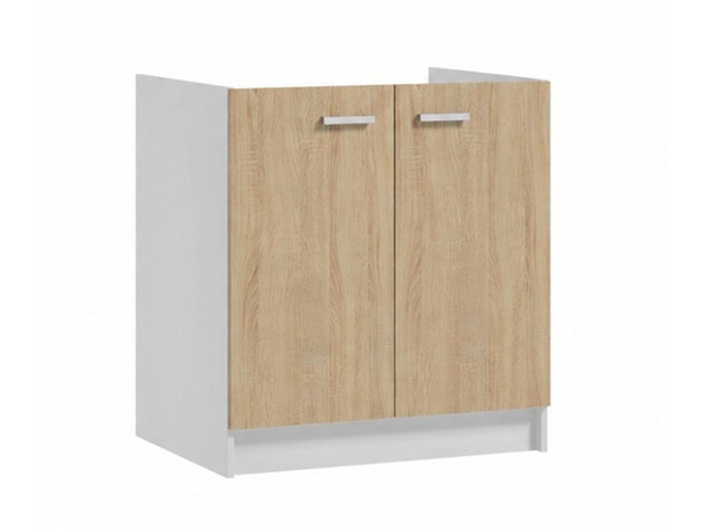 Obrázek produktu Skříňka kuchyňská Avila S 80, spodní dřezová, 80x82x46, bílá/dub sonoma
