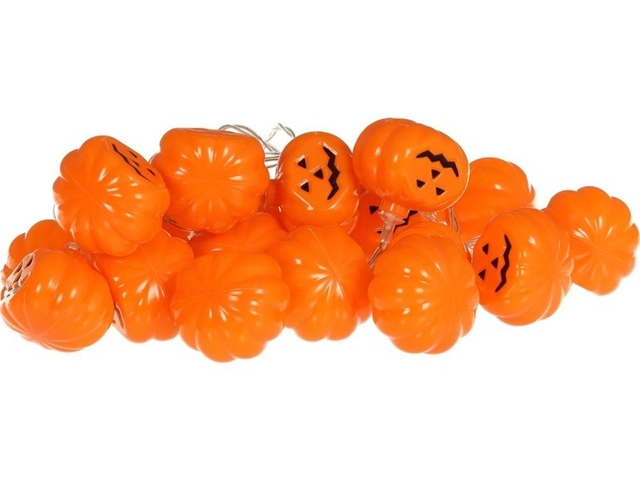 Obrázek produktu Girlanda dýně LED svítící teplá bílá 3m oranžová