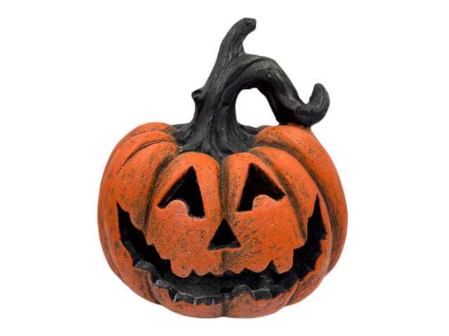 Obrázek produktu Dekorace MgO LED svítící dýně Halloween 32cm oranžová