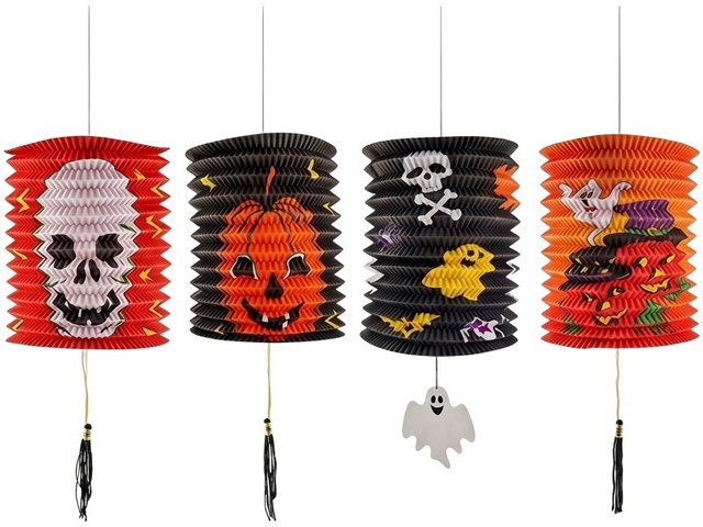 Obrázek produktu Lampion válec Halloween 15x25cm mix druhů