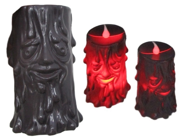 Obrázek produktu Svíčka plastová LED svítící Halloween 10cm černá