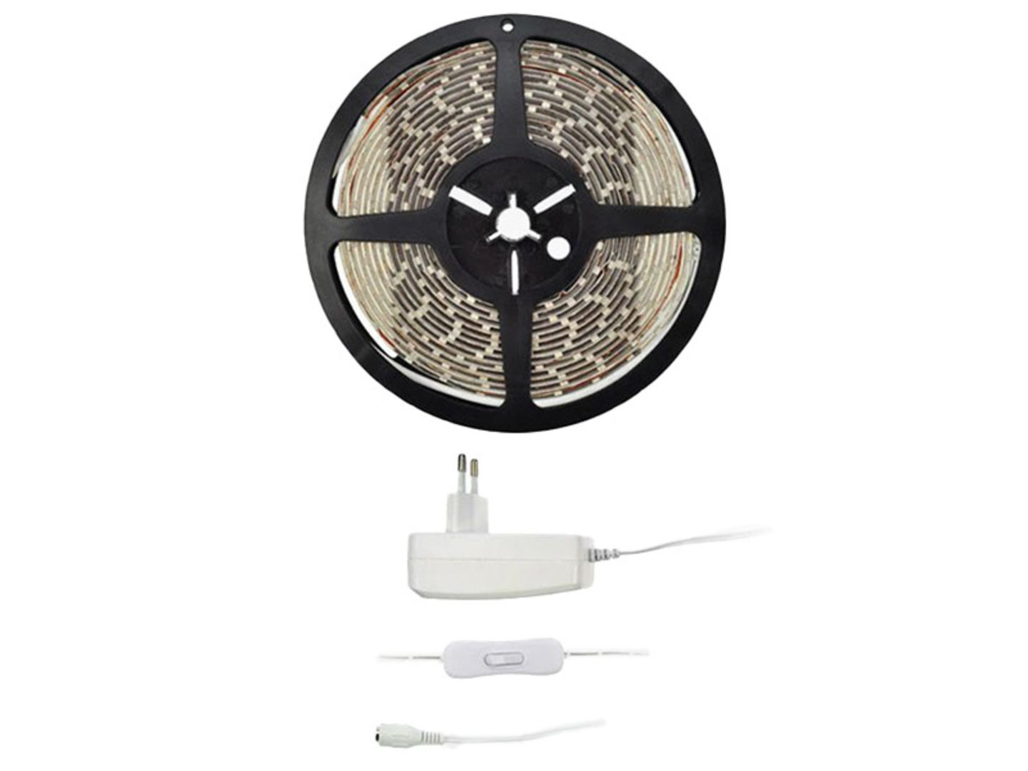 Pás světelný LED, set pro přímou instalaci SOLIGHT, 5m, teplá bílá