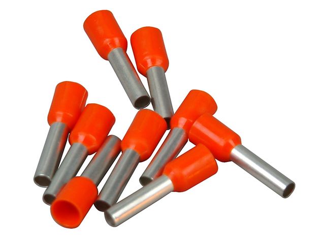 Obrázek produktu Dutinka kabelová 4 mm2, oranžová, 25 ks