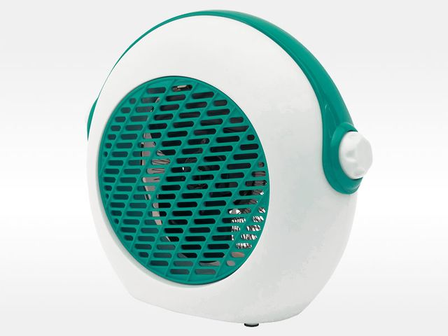 Obrázek produktu Topidlo stolní s ventilátorem, tyrkysové