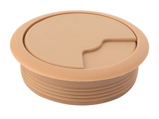 Průchodka kabelová pr. 60 mm, plast, buk