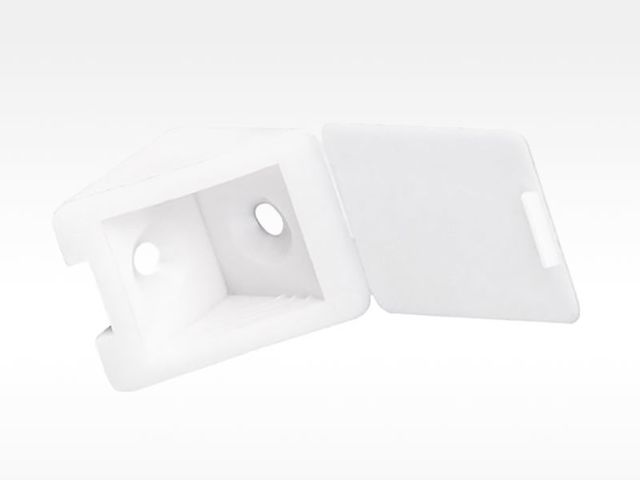 Obrázek produktu Úhelník spojovací 22 x 22 x 23 mm, plast, bílý, 1 ks