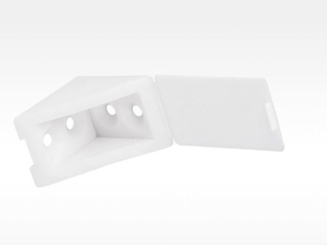 Obrázek produktu Úhelník spojovací 35 x 35 x 25 mm, plast, bílý, 1 ks