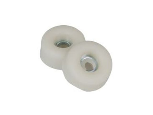 Obrázek produktu Zarážka dveřní s podložkou pr. 16 mm, bílá, 2 ks
