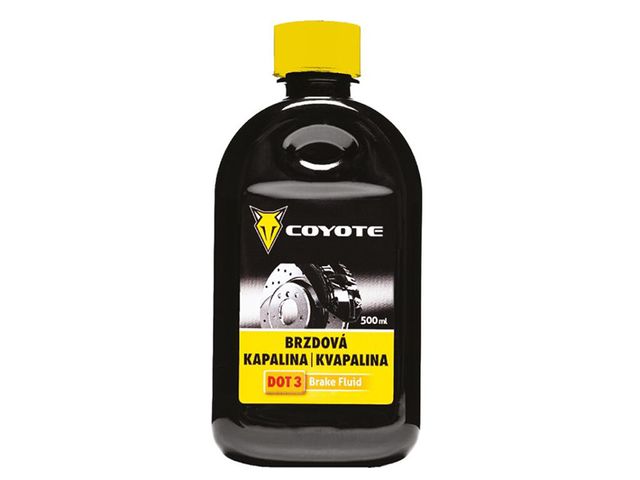 Obrázek produktu Kapalina brzdová DOT3 205°C 500 ml COYOTE
