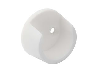 Držák šatní tyče pr. 25mm, plast, bílý, 2 ks
